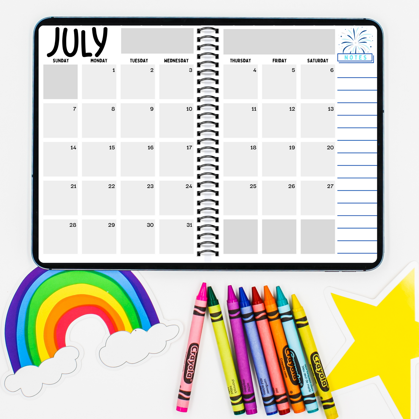 July 2024 - June 2025 Digital Planner