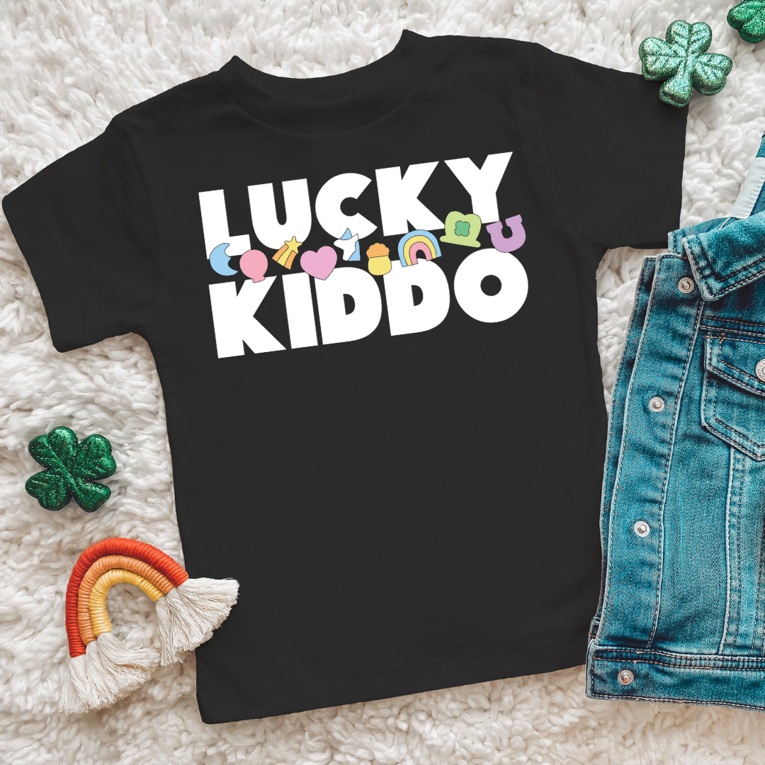 Lucky Kiddo - Toddler - White Ink
