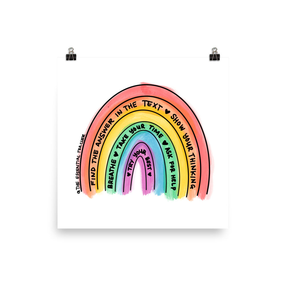 Test Prep - Paper Poster