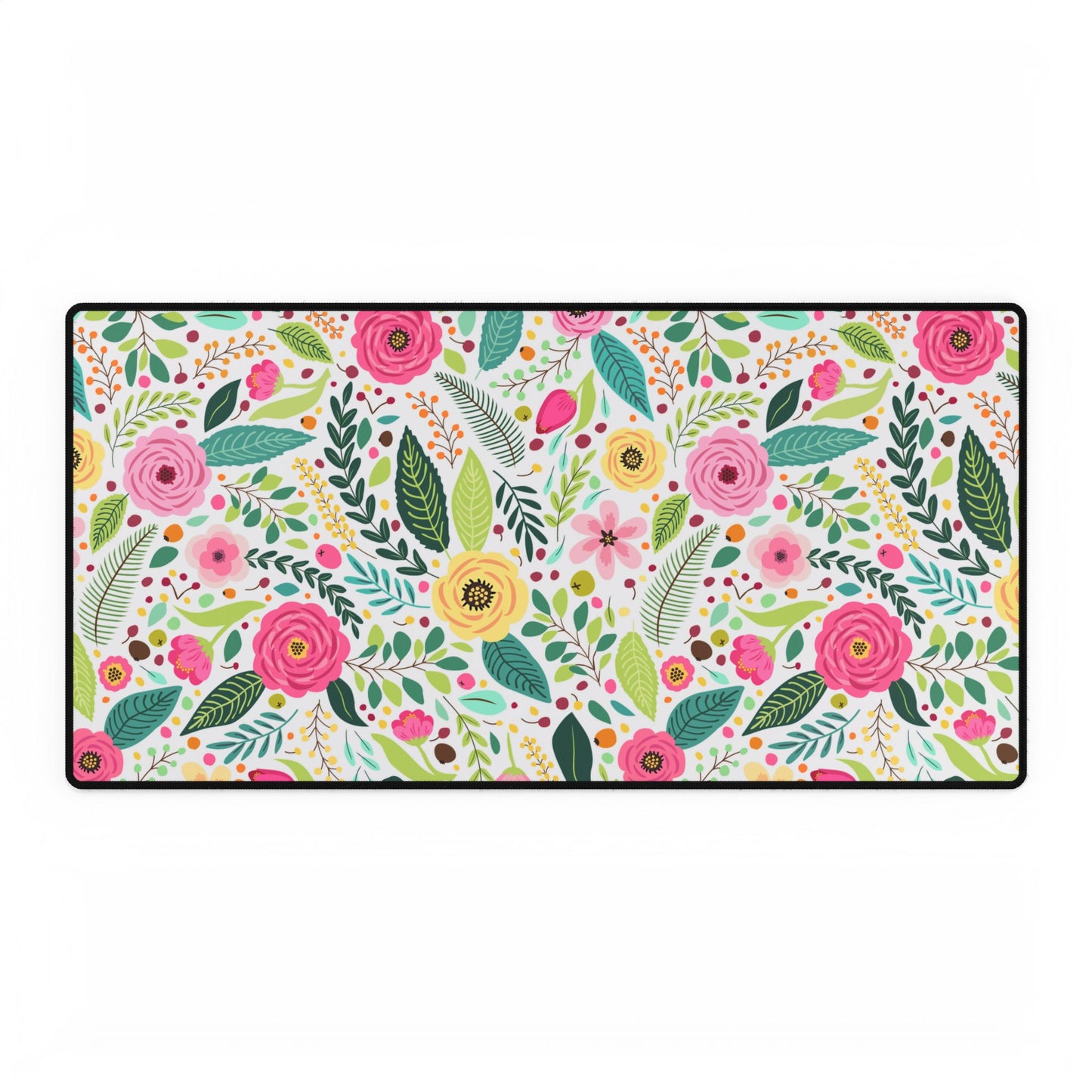 Light Floral Desk Mats