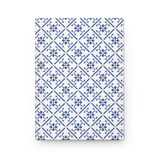 Blue Tile Hardcover Journal Matte