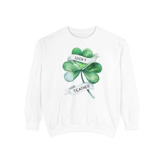 Shamrock Lucky Teacher Sweatshirt