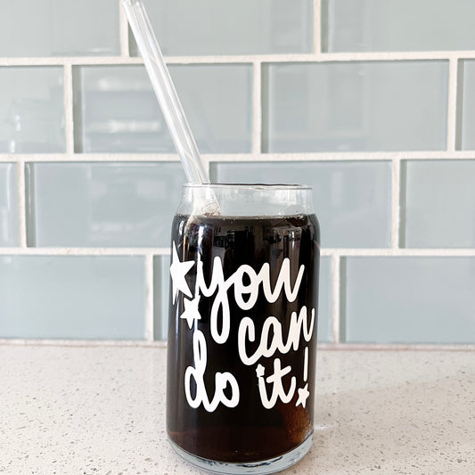 You Can Do It // Soda Can Glass