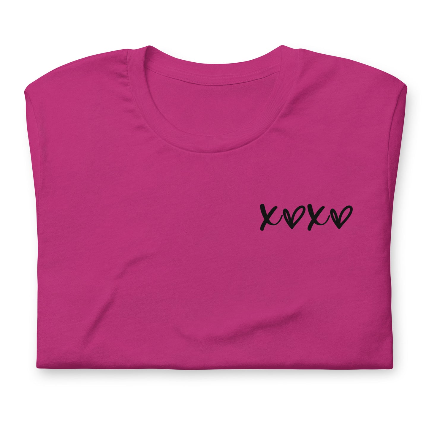 XOXO black ink Unisex t-shirt // Valentine's Day