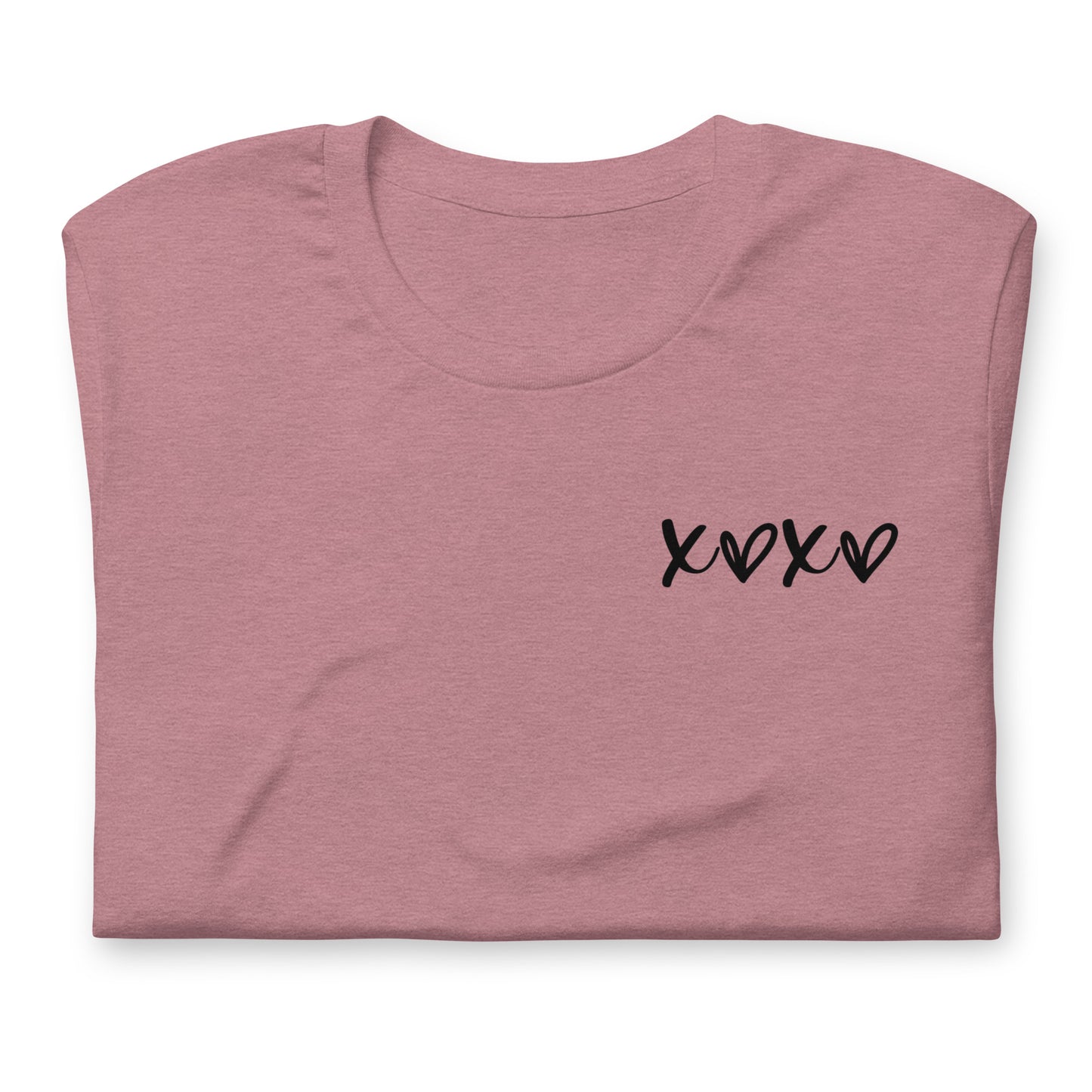 XOXO black ink Unisex t-shirt // Valentine's Day