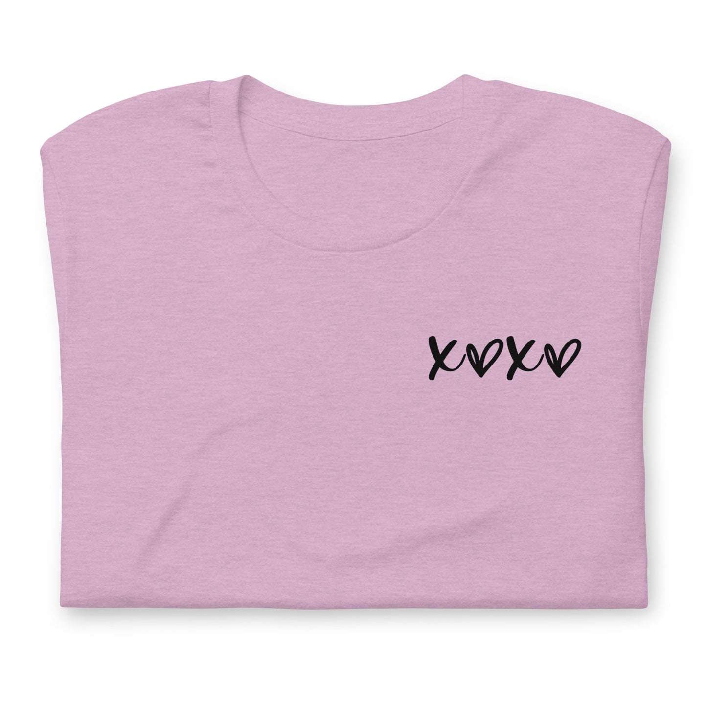 XOXO black ink Unisex t-shirt // Valentine's Day