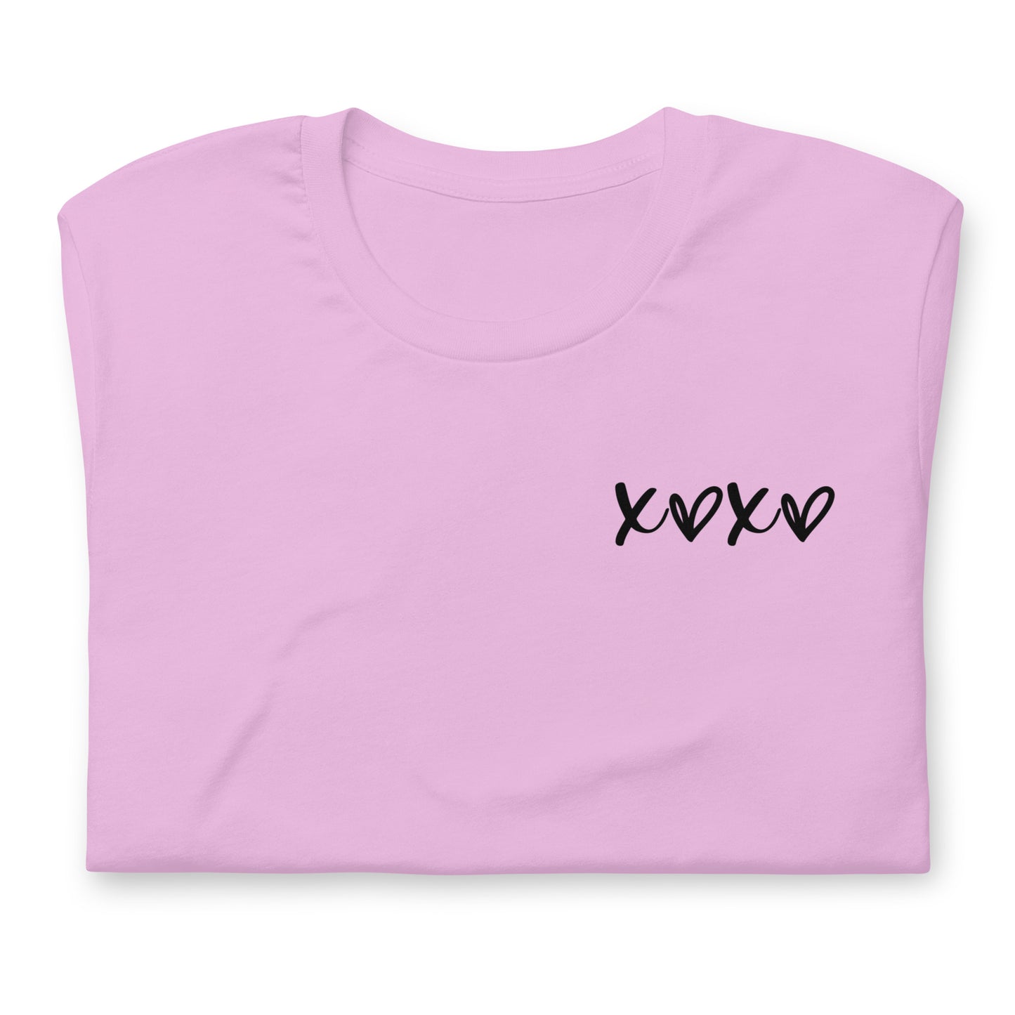 XOXO black ink Unisex t-shirt // Valentine's Day
