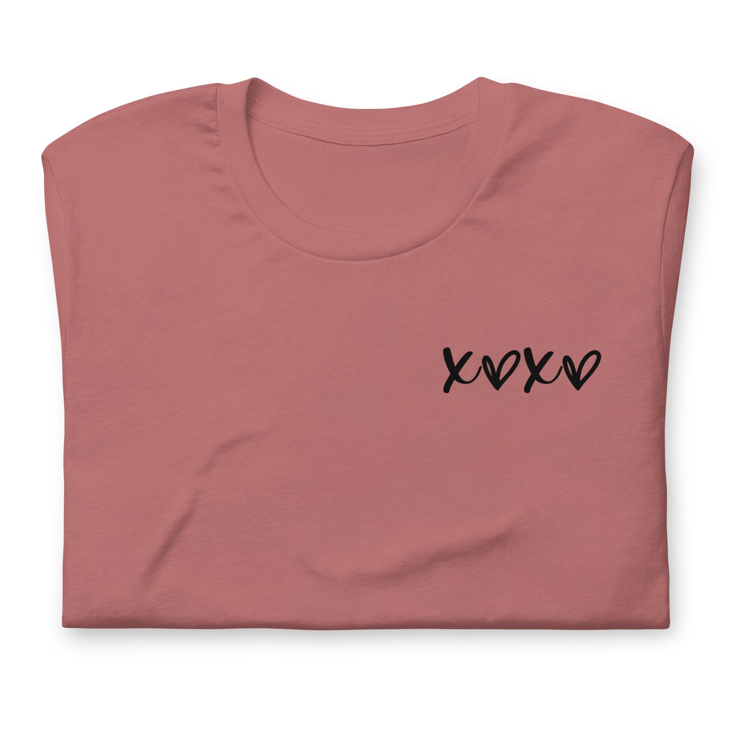XOXO black ink Unisex t-shirt // Valentine's Day