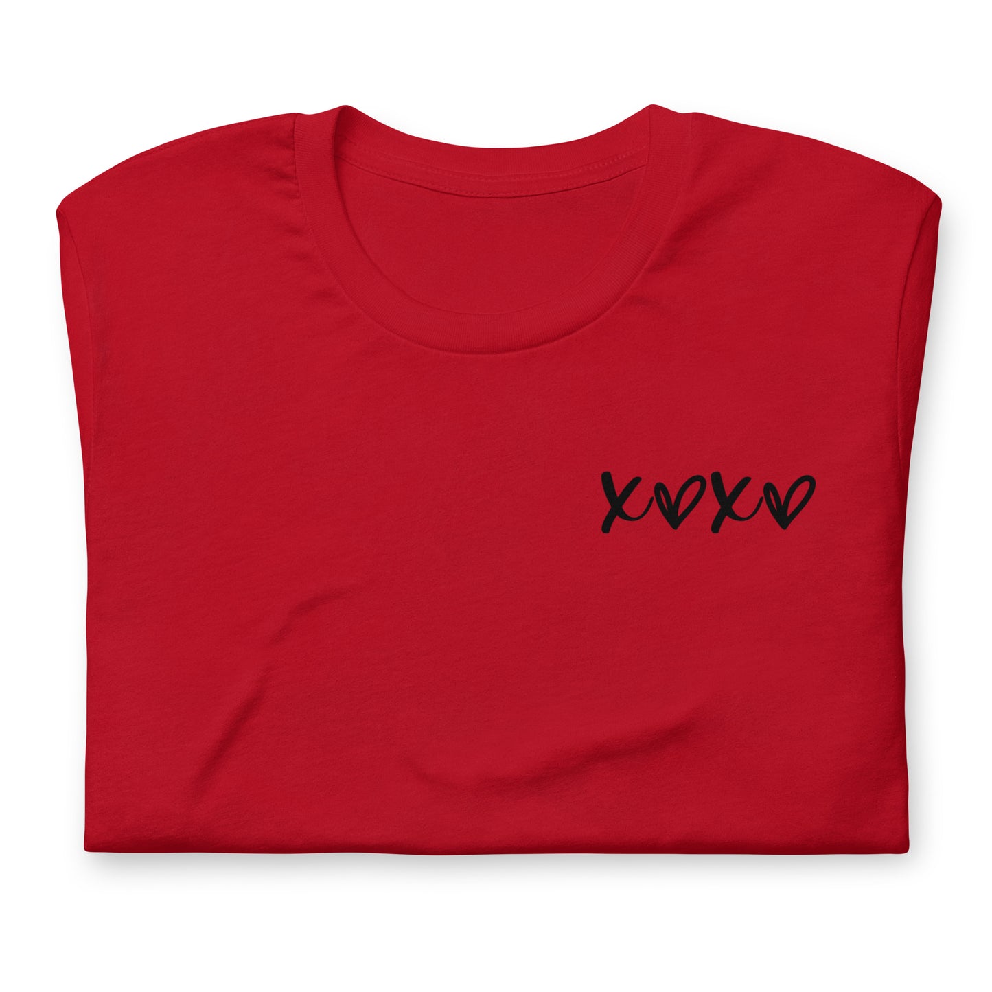 XOXO black ink Unisex t-shirt // Valentine's Day